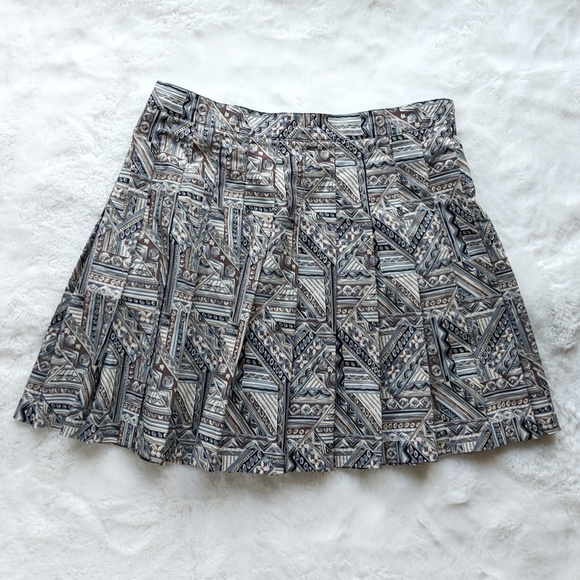 Vintage HanaSport High-waisted Pleated Mini Skirt - Picture 1 of 11